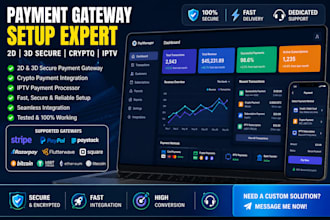 setup payment gateway, 2d, 3d payment gateway, iptv payment processor, crypto