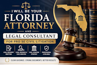 be your fl florida attorney and legal consultant for pro se civil litigation