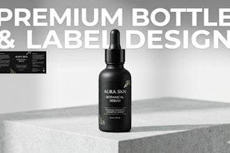 design premium product packaging and luxury label design in 24h