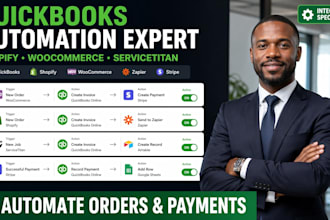 integrate quickbooks woocommerce shopify servicetitan zapier airtable stripe