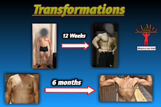 be your fitness coach for training and nutrition plan