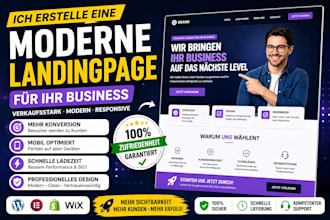 erstelle eine moderne landingpage für ihr business