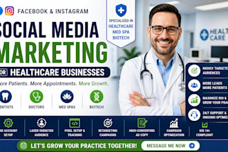create social media ads for med spa marketing dentist skincare aesthetic clinic