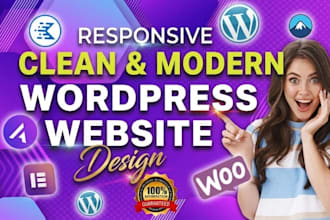 design a stunning wordpress website using elementor pro