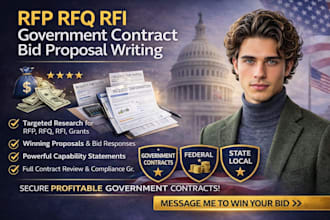 rfp rfq rfi government contract bid proposal writing