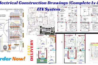 do sld,lighting,electrical design and autocad drwaings of consruction projects