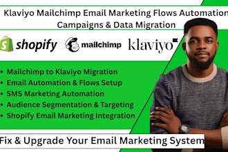 klaviyo mailchimp email marketing flows automation campaigns and data migration