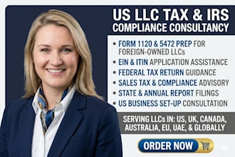 handle your US llc tax filings and irs compliance consultancy