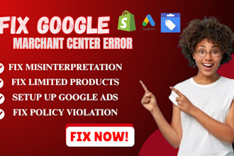 gmc suspension fix google merchant center misrepresentation shopify shopping ads