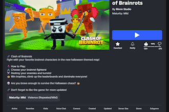 create a trending brainrot game for you in roblox