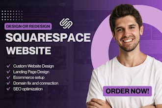 build squarespace website update squarespace website design revamp squarespace