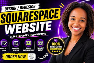 redesign squarespace contact form booking system  payment integration setup