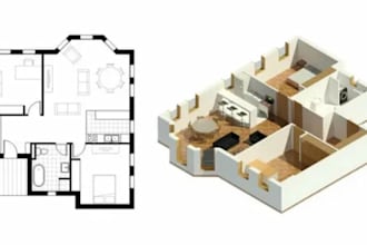 create architectural 2d construction drawings and cad plans using sketchup revit