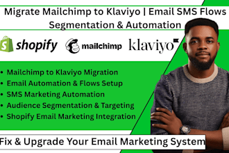 migrate mailchimp to klaviyo build email SMS flows segmentation and automation