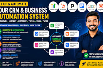 setup gohighlevel automation hubspot pipedrive trello zoho zapier integration