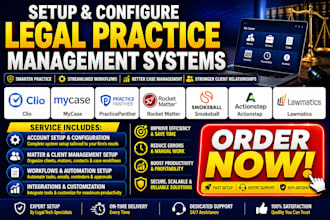 setup clio mycase practicepanther lawmatics rocket matter smokeball actionstep