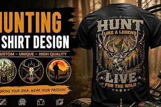 design fishing hunting outdoor vintage design for t shirt and logo