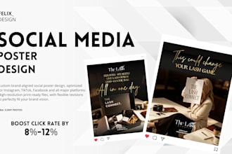 create minimalist instagram poster and cover designs