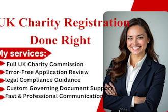 register your UK charity with the charity commission correctly