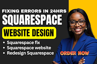 fix squarespace website errors layout issues and design problems
