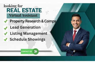 professional real estate virtual assistant for admin, leads, crm, appointments