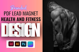 design health fitness ebook medical pdf lead magnet canva workbook workout plan