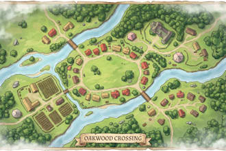 create detailed fantasy city map, town map, village map, custom map illustration