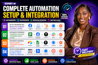 integrate hubspot zoho airtable googlesheets typeform calendly zapier automation
