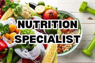 be your nutrition coach and create a personalized meal plan