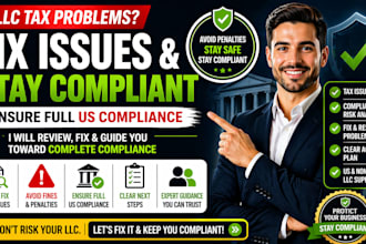 fix US llc tax issues and help you stay fully compliant in the US