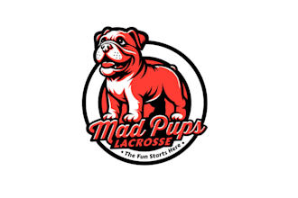design mad pups lacrosse logo