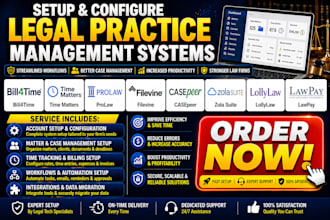 setup bill4time time matters prolaw filevine casepeer zola suite lollylaw lawpay