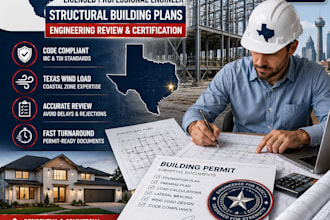 provide a texas permit ready for structural building plans