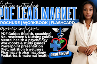 design PDF lead magnet journals planners workbooks, checklists digital catalogue