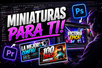 te creare miniaturas profesionales que insistan a dar clic en tus videos