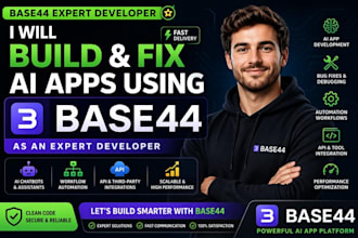 build base44 ai app, fix base44 ai app as base44 expert base44 app