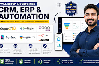 suite crm espocrm vtiger odoo erp perfex crm sugar crm n8n zapier automation
