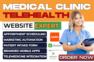 design medical website telehealth telemedicine dental clinic healthcare website