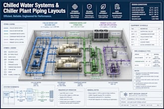 design chilled water systems and chiller plant piping layouts