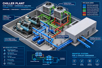 design chilled water systems and chiller plant piping layouts