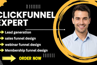 design a high converting clickfunnels or getresponse sales funnel