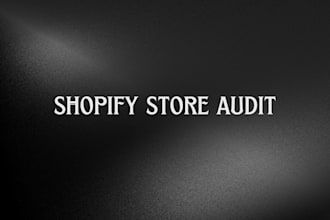audit your shopify store