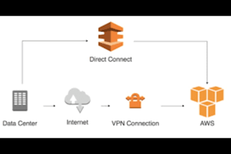 set up AWS site to site VPN or direct connect for AWS cloud