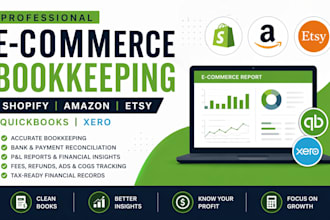 do ecommerce bookkeeping for shopify amazon etsy in quickbooks xero