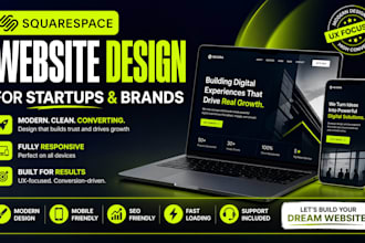 design squarespace website for startups and brands