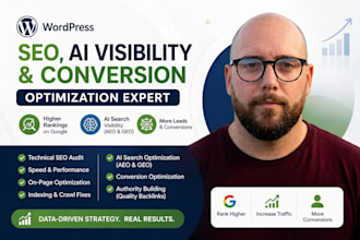 audit, fix and optimize your wordpress website for SEO, aeo, GEO and conversions