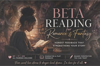 beta read fantasy romance mafia romance and urban fiction manuscripts