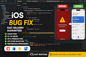 provide professional ios bug fixing service fast delivery guaranteed