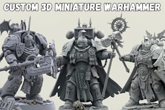 sculpt printable 3d warhammer miniature tabletop dnd figurine 3d model stl file