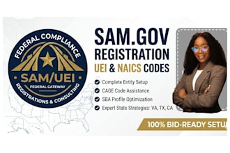 do sam gov registration uei, ein, naics code for virginia, texas in any US state